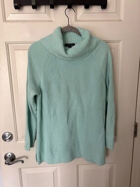 Lands end Spring Turquoise Sweater